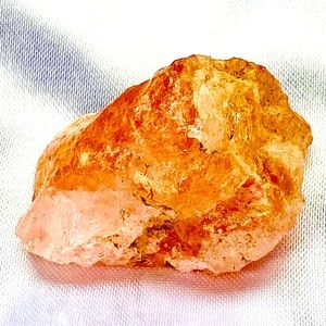 Morganite Beryl Pink Peach Raw Rough Stone Crystal Natural Rock Healing 16 g